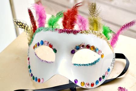 Diy masquerade masks by circle city creations DIY Decorated masquerade mask