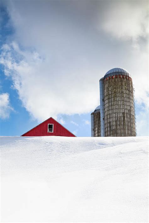 Winter Hilltop Farm Photograph By Alan L Graham Fine Art America