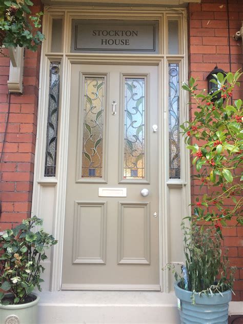See more ideas about entrance doors, doors, entrance. Grand Victorian front door with leaf leaded glazing ...