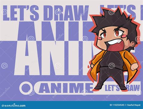 Anime Shout With Text In Background Cartoon Vector