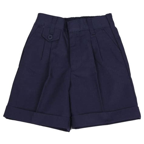 Girls Navy Twill Shorts With Elastic Waist Classic Designs