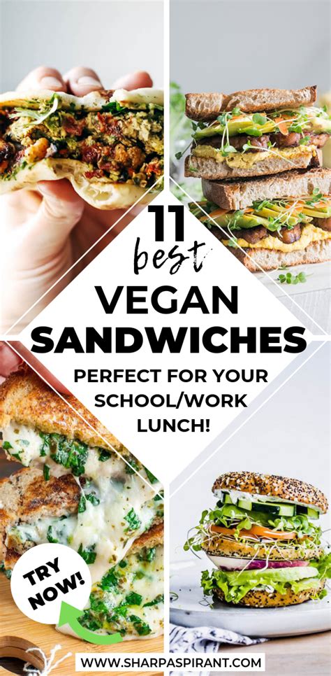 Vegan Sandwich Recipes Healthy Sandwiches Sandwiches For Lunch
