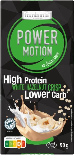 Frankonia No Sugar Added Power Motion High Protein White Hazelnut Crisp