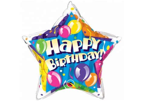 Happy Birthday Star Foil Balloon Cakes2u