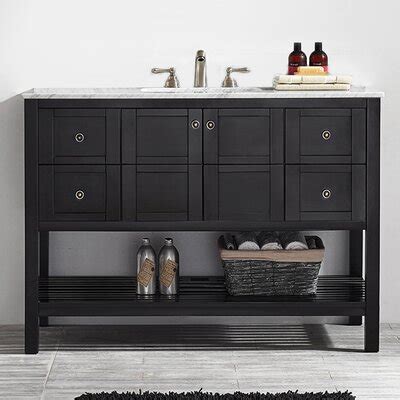 With sleek, clean lines and a cool, neutral finish, this vanity's beauty is only matched by its seamless functionality. Find the Perfect 48 Inch Bathroom Vanities | Wayfair