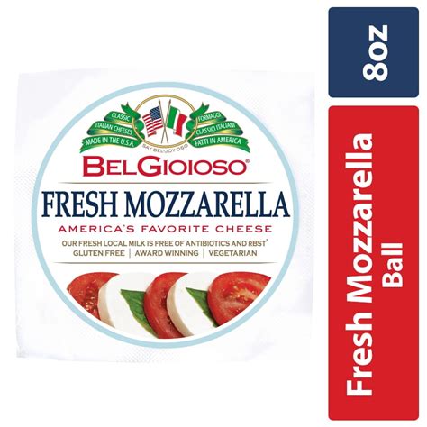 Belgioioso Gluten Free Fresh Mozzarella Cheese Ball 8 Oz Walmart