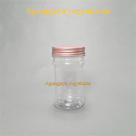 Jual Toples Plastik Ml Tabung Natural Tutup Alumunium Toples