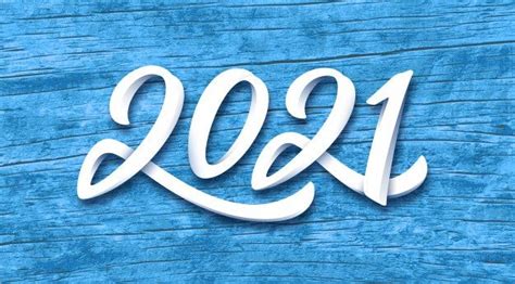 Premium Vector Happy New 2021 Year Hanging Golden Metallic Numbers