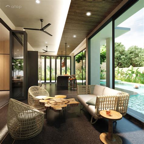 contemporary modern exterior foyer bungalow design ideas and photos malaysia