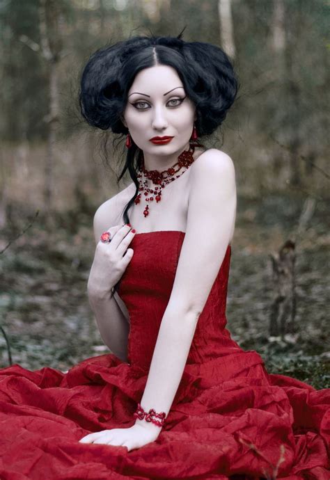 on deviantart goth model red goth goth girls