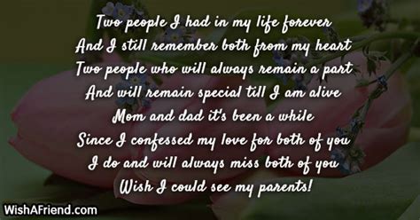 And sometimes i wonder if it ever will. Two people I had in my, Missing You Message for Parents