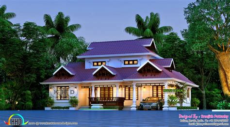 Outstanding 4 Bhk Traditional Kerala Home Kerala House Design House