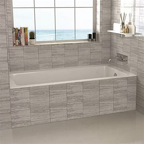 A smooth corner soaking tub, ideal for a small bathroom. Corner Drop In Soaking Tub: Amazon.com