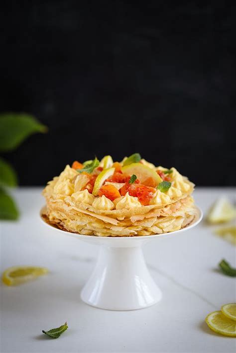 Gâteau de crêpes crème au citron recette gourmande et facile Brunch