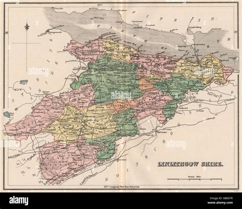 Linlithgowshire Antique County Map Parishes Livingston Scotland