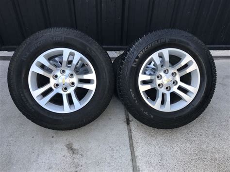 18 Inch Chevy Silverado Wheels And Michelin All Terrain Tires For Sale