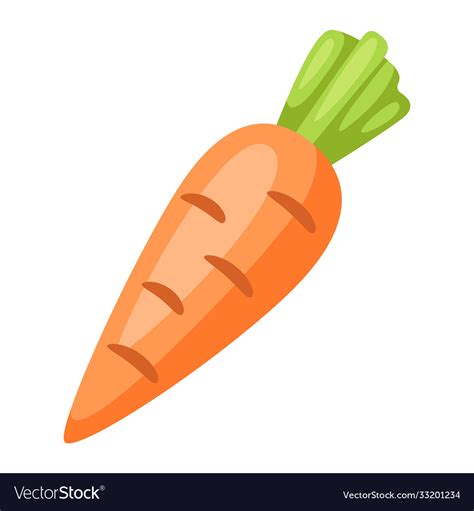 Stylized Carrot Royalty Free Vector Image Vectorstock