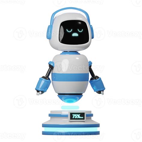 3d Blue Robot Characcter 23586880 Png