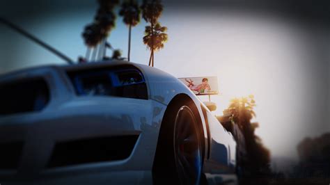 Wallpaper Car Grand Theft Auto V Sun Screen Shot Video Games