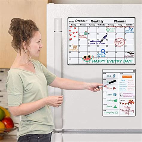 Magnetic Dry Erase Calendar For Refrigerator Weekly And Monthly Planner