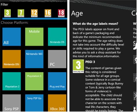Pegi Launches Windows Phone App In The Marketplace