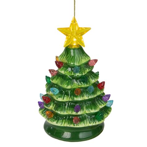Mr Christmas Lighted Ceramic Nostalgic Tree Ornament 55 Walmart