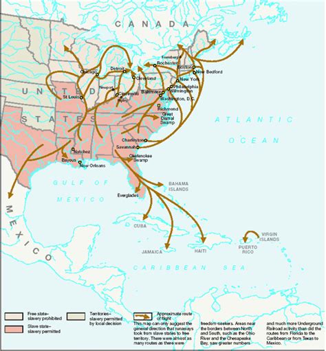 Leader Resource 1 Underground Railroad Routes Map Building Bridges