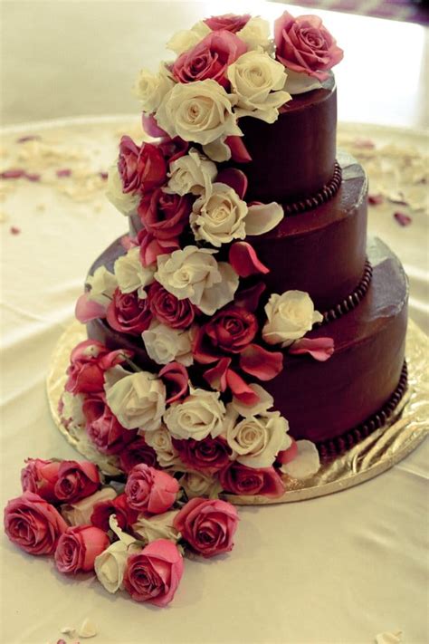 Again, there is no strictly traditional wedding cake. Our wedding cake; chocolate buttercream with vanilla cake ...