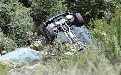 Pursuit Ends After Suspect Drives Stolen Car Over Cliff Near Prescott