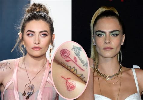 Paris Jackson Cara Delevingne Debut Matching Tattoos Years After