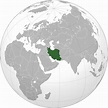 Location of the Iran in the World Map