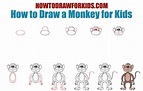 How to Draw a Monkey for Kids - Easy Drawing Tutorial