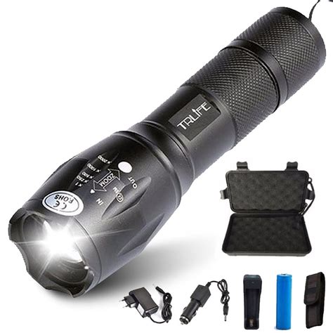 8000lm 5 Modes Zoomable Super T6 Led Flashlight Waterproof Lanterna