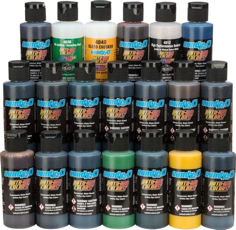 Auto Air Colors 2oz Candy2o Complete Master Set Custom Airbrush Candy