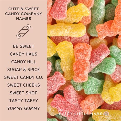108 Best Candy Company Names Sweet Creative And Classic Every