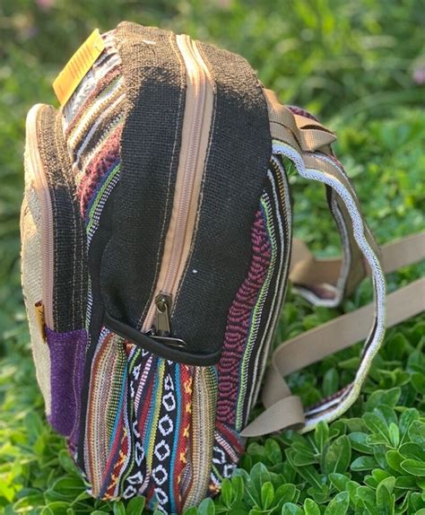 Unique Himalaya Hemp Backpack Small Backpack Hippie Backpack Etsy