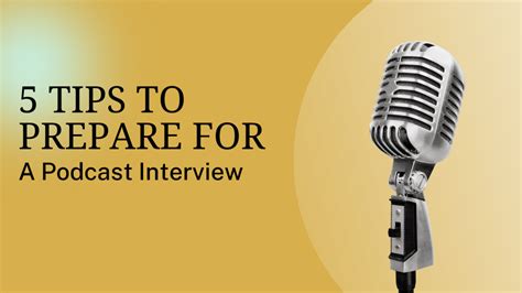 5 Tips To Prepare For A Podcast Interview