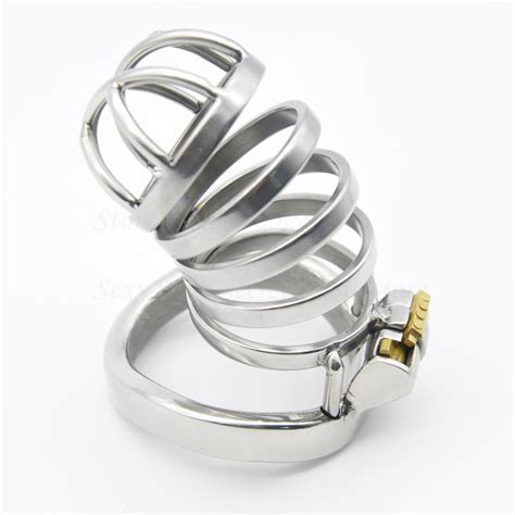 New Stainless Steel Stealth Lock Male Chastity Devicepenis Rings Cock