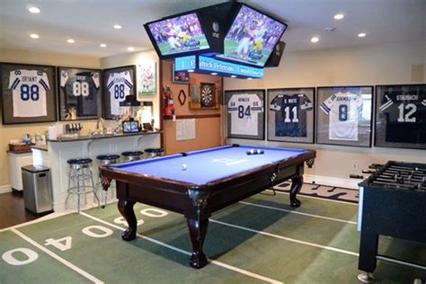 The Ultimate Game Room Dallas Cowboys Style Man Cave Room Man Cave