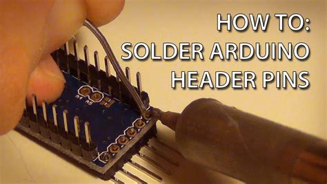 how to solder pin headers to an arduino pro mini youtube