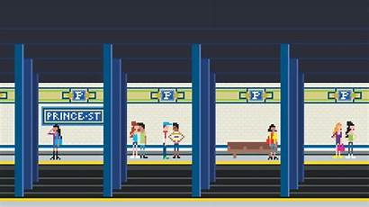 Animated Giphy Animation Subway Pixel Ny Gifs