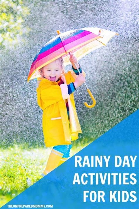 20 Rainy Day Activities For Kids With Images Rainy Day Activities
