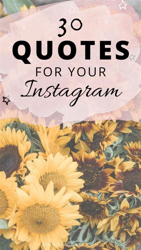 30 Inspirational Quotes For Instagram