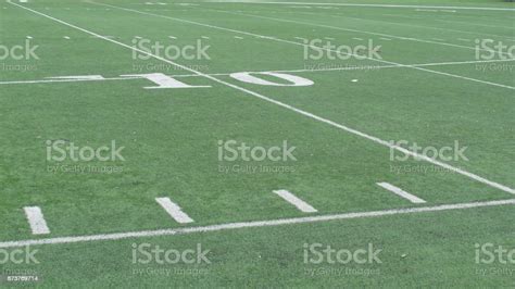 10 Yard Line Stock Photo Download Image Now American Football