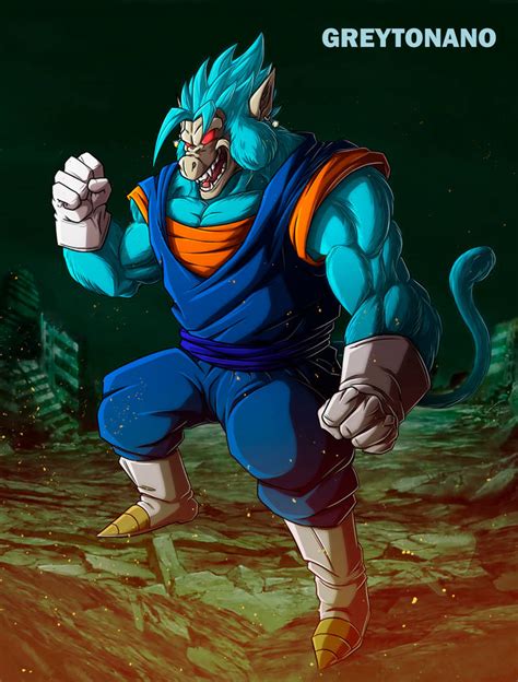 Oozaru Vegetto Blue By Greytonano On Deviantart