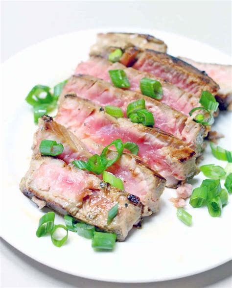 What makes this recipe perfect for a busy lifestyle is how quickly you can create a healthy meal that tastes fabulous. Six-Minute Seared Ahi Tuna Steaks