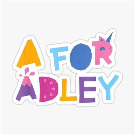 A For Adley Stickers Redbubble