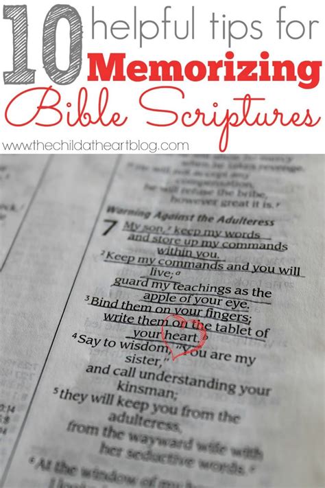 10 Tips For Memorizing Bible Scriptures How To Memorize Things