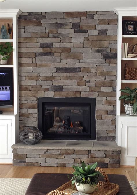 how to create the stacked stone fireplace look on a budget stacked stone fireplaces stone