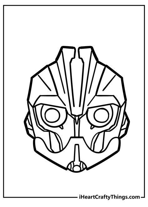 Transformers Bumblebee Mask Template